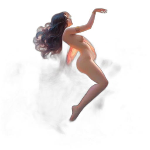 dress, concept art, fantasy art, 3d render transparent PNG cut-out