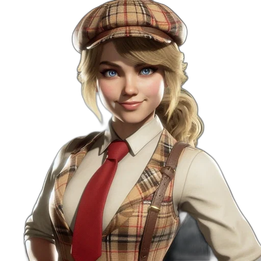 hat, staff, face, jacket transparent PNG cut-out