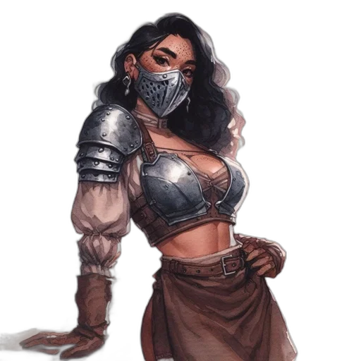 mask, fantasy art, concept art, comic book art transparent PNG cut-out