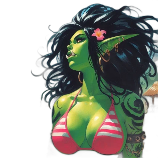 comic book art, fantasy art, concept art, photorealistic transparent PNG cut-out
