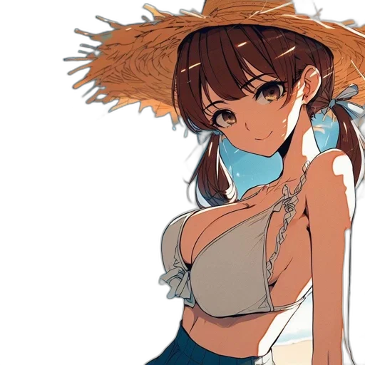hat, dress, staff, weapon transparent PNG cut-out