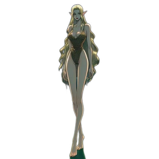 staff, dress, jewelry, concept art transparent PNG cut-out