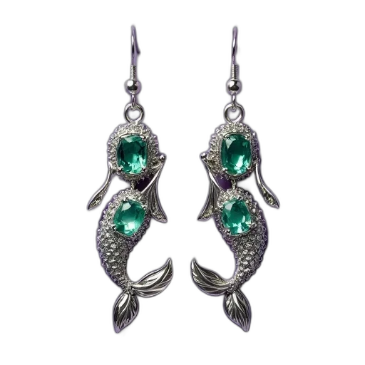 jewelry, pair, silver, earrings transparent PNG cut-out