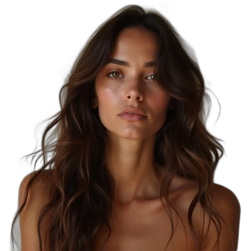 face, hair, dress, jewelry transparent PNG cut-out