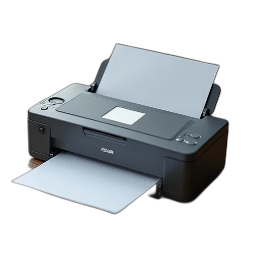 3d render, printer, sticker, top transparent PNG cut-out