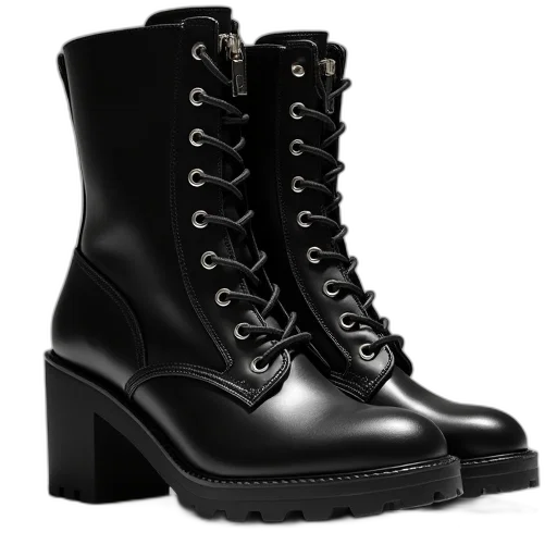 shoes, photorealistic, 3d render, laced transparent PNG cut-out