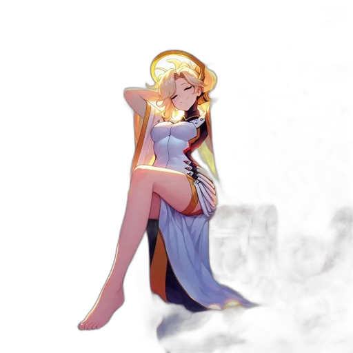 dress, staff, fantasy art, concept art transparent PNG cut-out