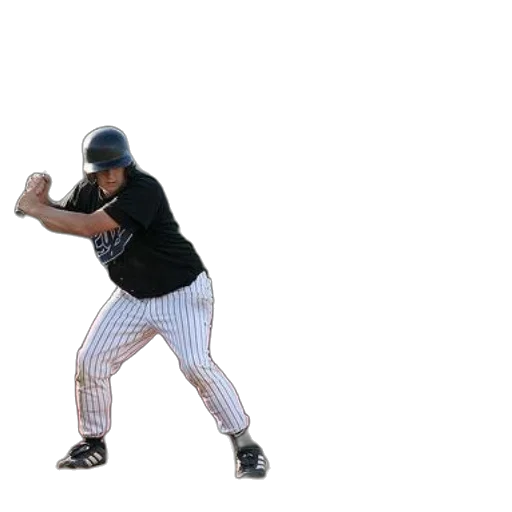 weapon, baseball, player, black transparent PNG cut-out
