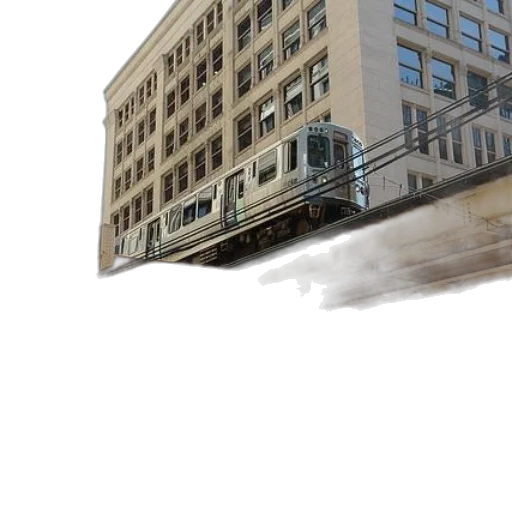 building, car, concept art, photorealistic transparent PNG cut-out