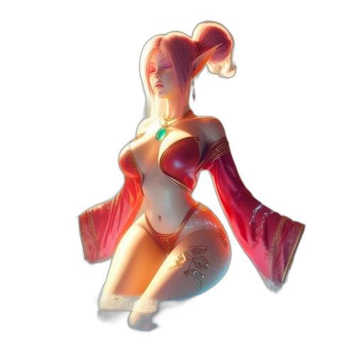 dress, robot, staff, concept art transparent PNG cut-out