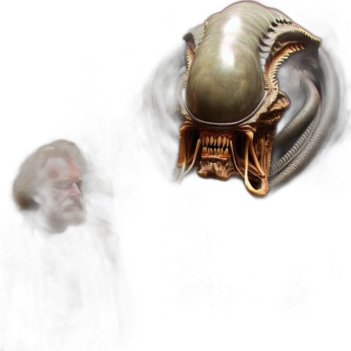 mask, creature, face, staff transparent PNG cut-out