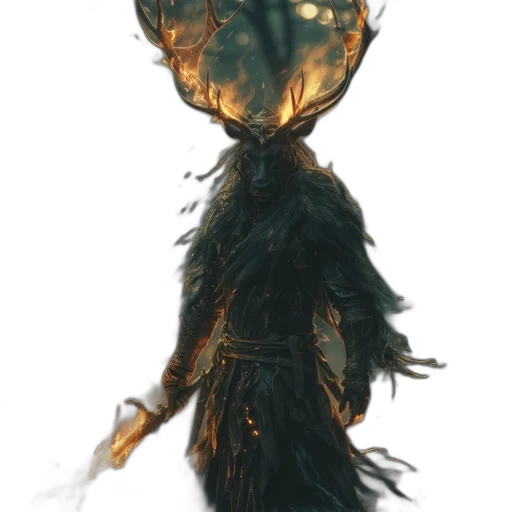 staff, mask, hair, creature transparent PNG cut-out