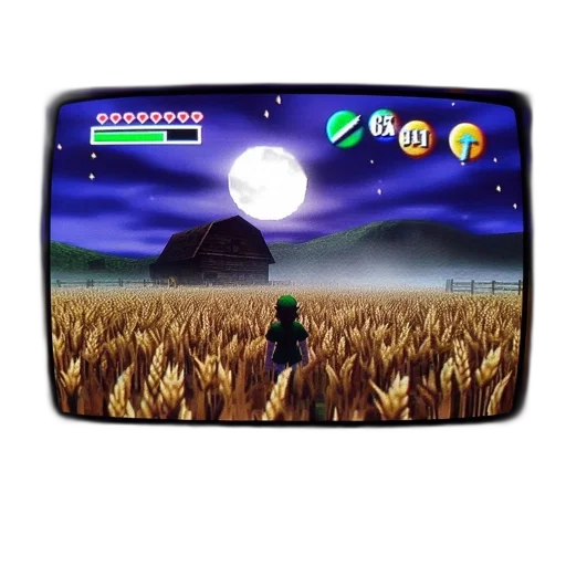 pixel art, concept art, 3d render, vaporwave transparent PNG cut-out