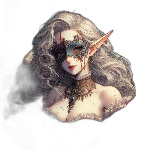 mask, face, dragon, staff transparent PNG cut-out