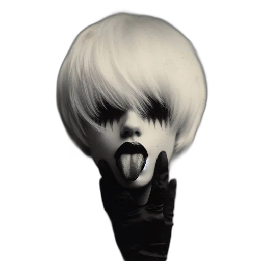 hair, mask, face, creature transparent PNG cut-out