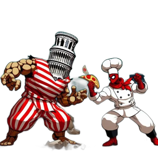 food, robot, concept art, pixel art transparent PNG cut-out