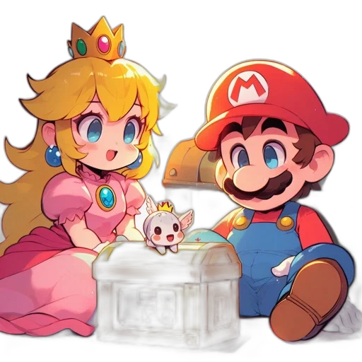 crown, dress, pixel art, concept art transparent PNG cut-out