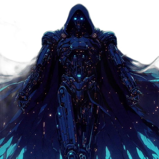 robot, mask, creature, dress transparent PNG cut-out