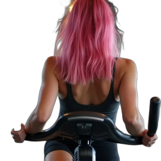 hair, neon, girl, pink transparent PNG cut-out