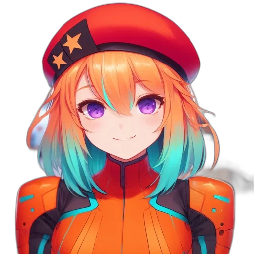 robot, hat, staff, face transparent PNG cut-out