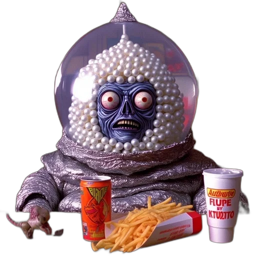 robot, food, creature, mask transparent PNG cut-out