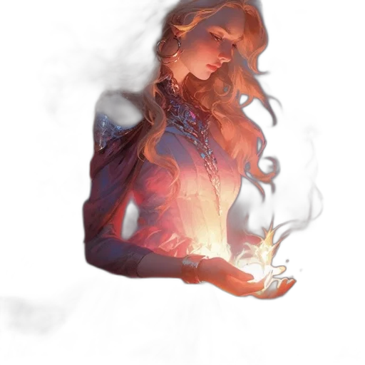dress, staff, mask, concept art transparent PNG cut-out