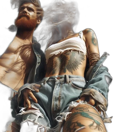 concept art, photorealistic, fantasy art, cyberpunk transparent PNG cut-out