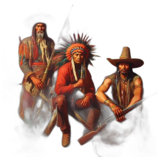 staff, hat, jewelry, weapon transparent PNG cut-out