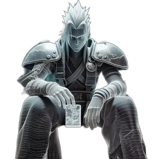 robot, sword, mask, concept art transparent PNG cut-out