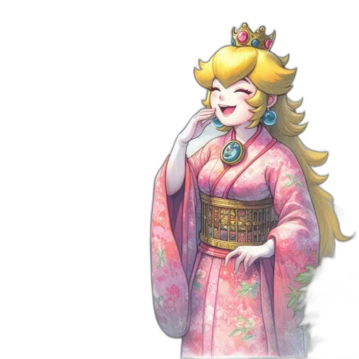 dress, staff, crown, concept art transparent PNG cut-out