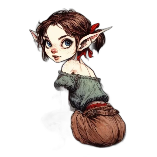 staff, creature, fantasy art, concept art transparent PNG cut-out