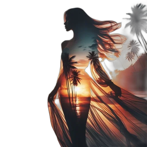 dress, fantasy art, photorealistic, concept art transparent PNG cut-out