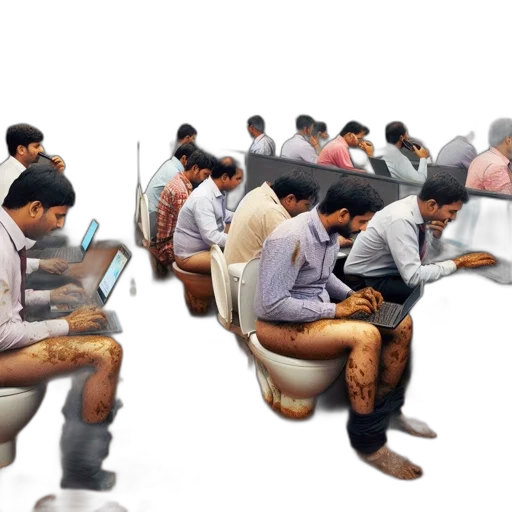 3d render, concept art, photorealistic, satirical transparent PNG cut-out