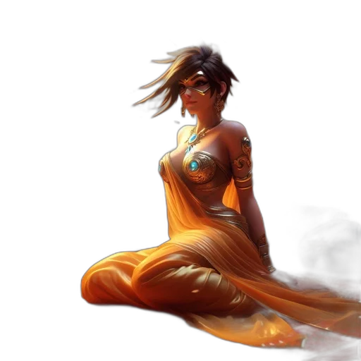 dress, concept art, fantasy art, comic book art transparent PNG cut-out