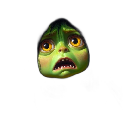 face, creature, mask, staff transparent PNG cut-out