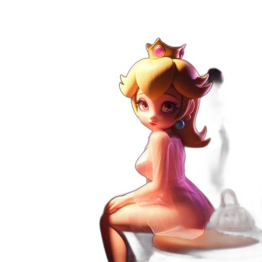dress, crown, staff, robot transparent PNG cut-out
