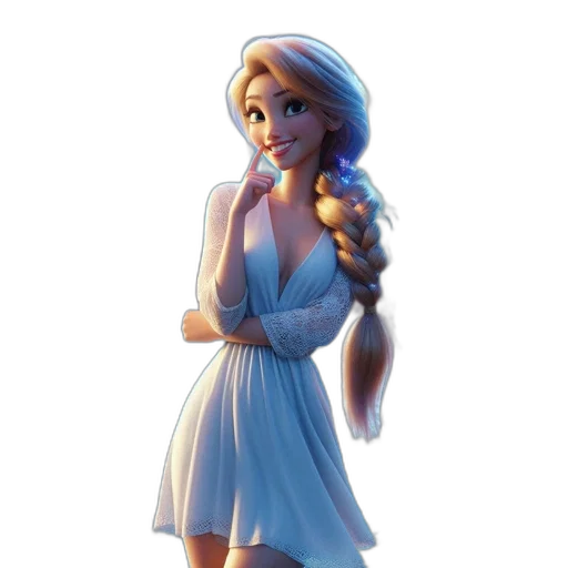 dress, staff, weapon, jewelry transparent PNG cut-out