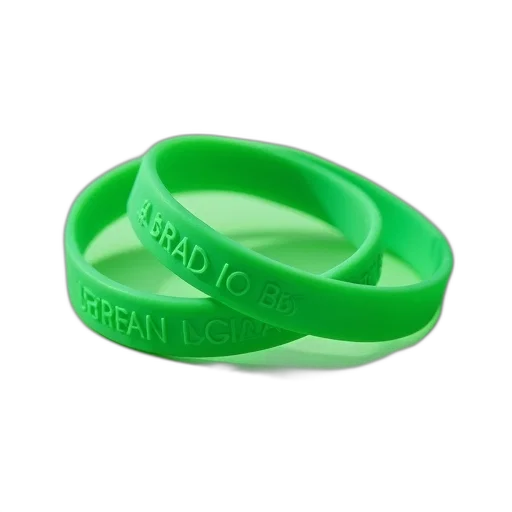 jewelry, green, silicone, wristband transparent PNG cut-out