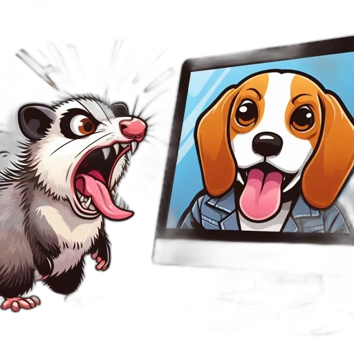 animal, concept art, cartoon, photorealistic transparent PNG cut-out