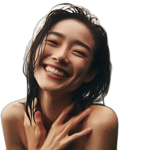 face, jewelry, photorealistic, oil painting transparent PNG cut-out