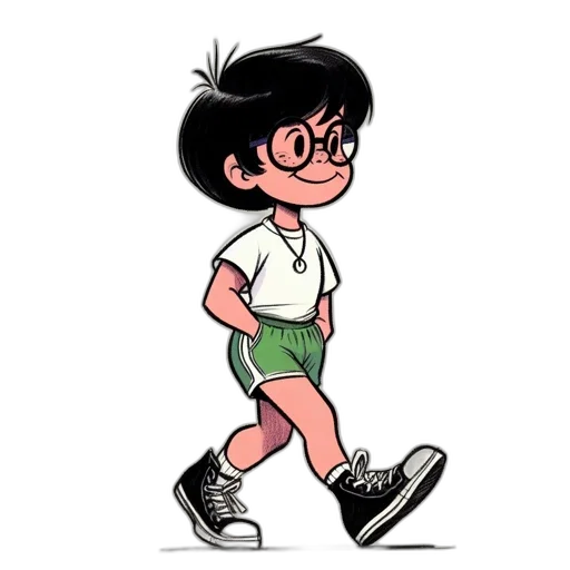 creature, jacket, staff, shoes transparent PNG cut-out