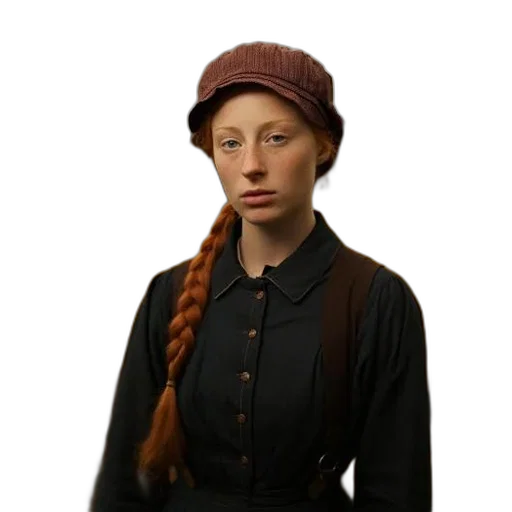 hat, staff, face, hair transparent PNG cut-out