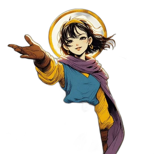 staff, weapon, dragon, flower transparent PNG cut-out
