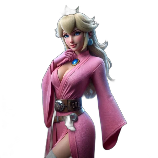 jacket, dress, staff, weapon transparent PNG cut-out