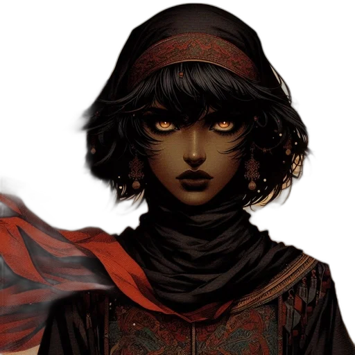 face, mask, hat, comic book art transparent PNG cut-out