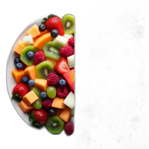 food, crown, photorealistic, 3d render transparent PNG cut-out