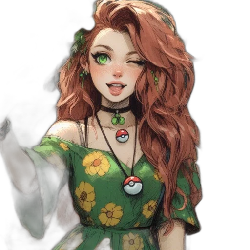 dress, jewelry, fantasy art, concept art transparent PNG cut-out