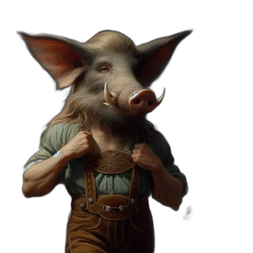 animal, creature, staff, weapon transparent PNG cut-out