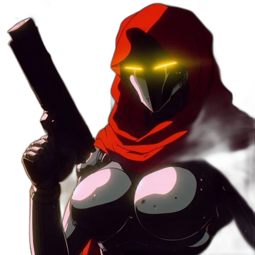 weapon, robot, mask, concept art transparent PNG cut-out