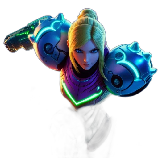 weapon, robot, staff, face transparent PNG cut-out